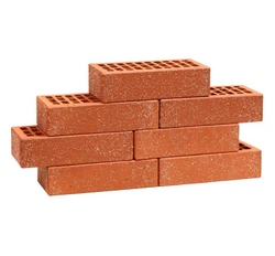 Кирпич лицевой «Красный» фактурный «Кварц»